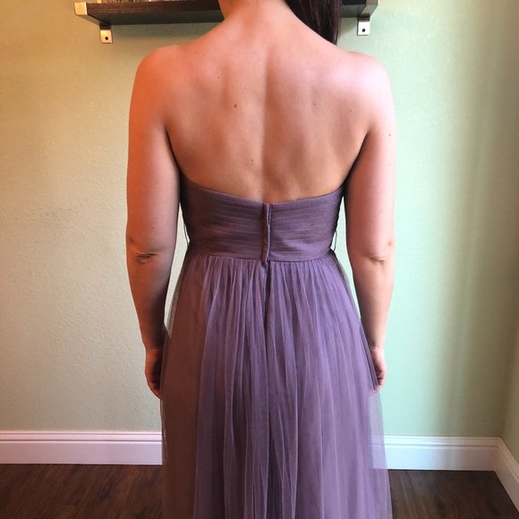Jenny Yoo Annabelle Convertible Lilac Dress Size 6 - Picture 3 of 3